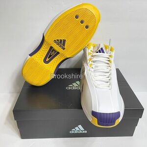 Adidas Crazy 1 Basketball Sneakers 'Lakers Home' Kobe 2022 Mens Sizes 7.5 & 8.5